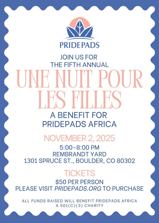 You are invited to the Fifth Annual Une Nuit Pour Les Filles: A Benefit for PridePads Africa!