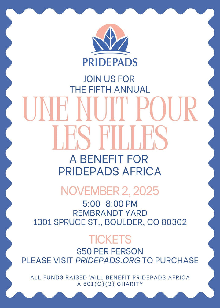 You are invited to the Fifth Annual Une Nuit Pour Les Filles: A Benefit for PridePads Africa!
